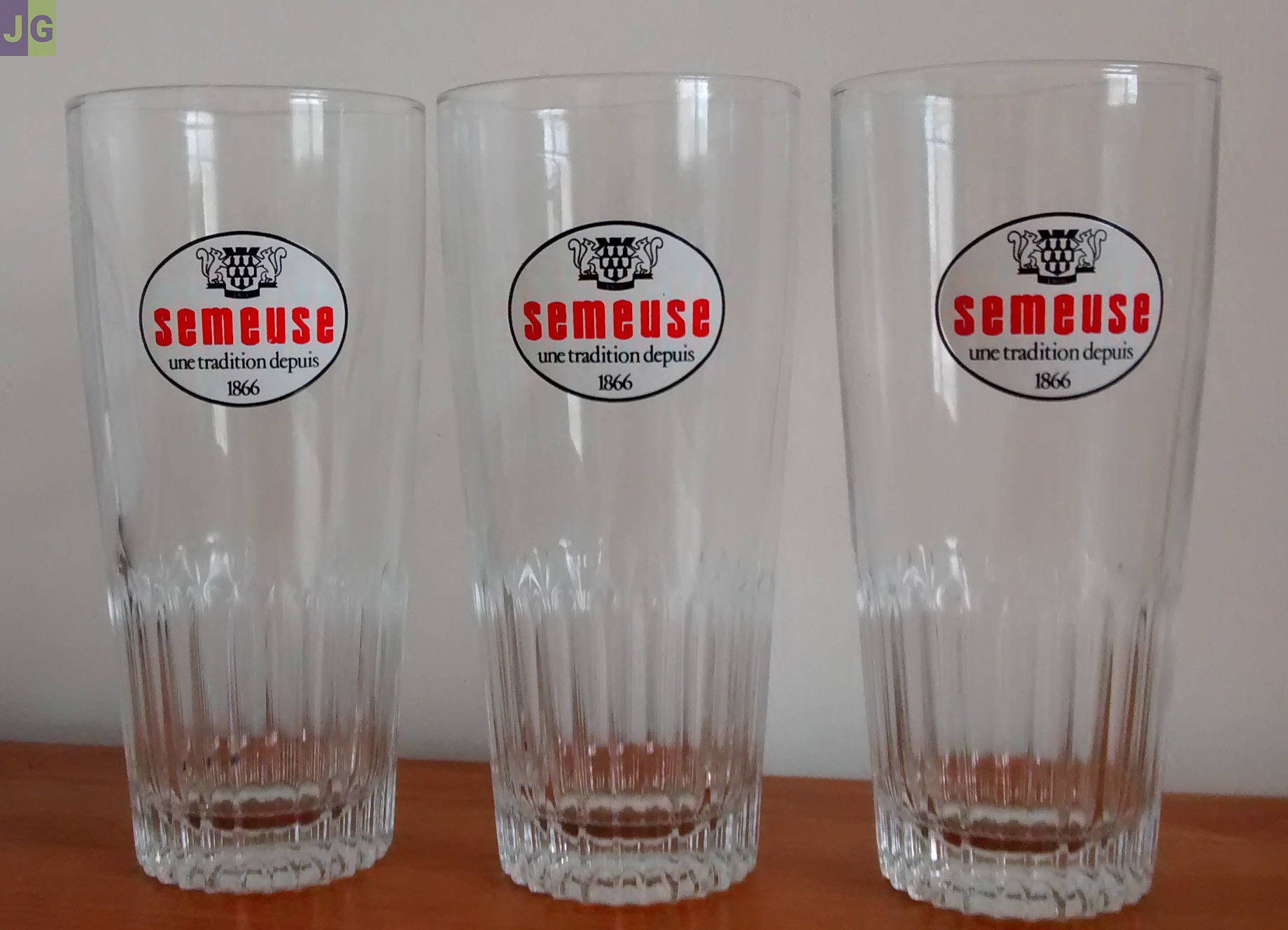 3 Verres à Bière 25 cl SEMEUSE