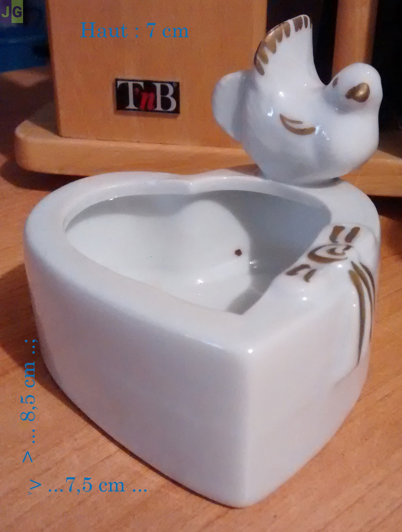 Bibelots Coeurs porcelaine