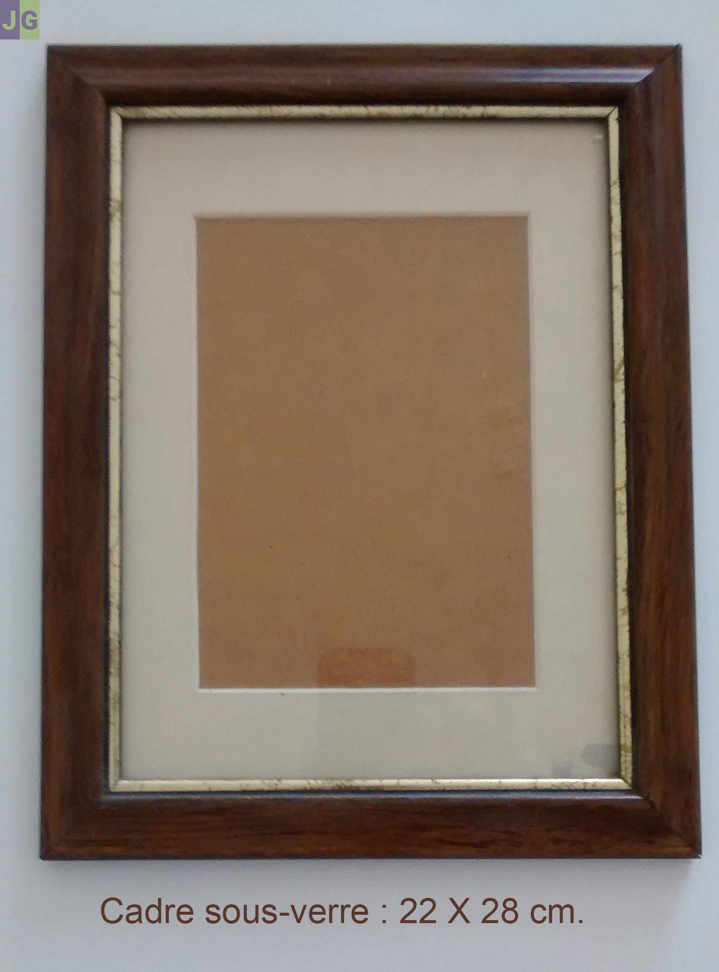 Lot de 4 Cadres sous-verre.