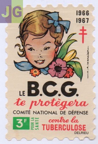 TIMBRE Publicitaire Campagne TUBERCULOSE 1966/1967