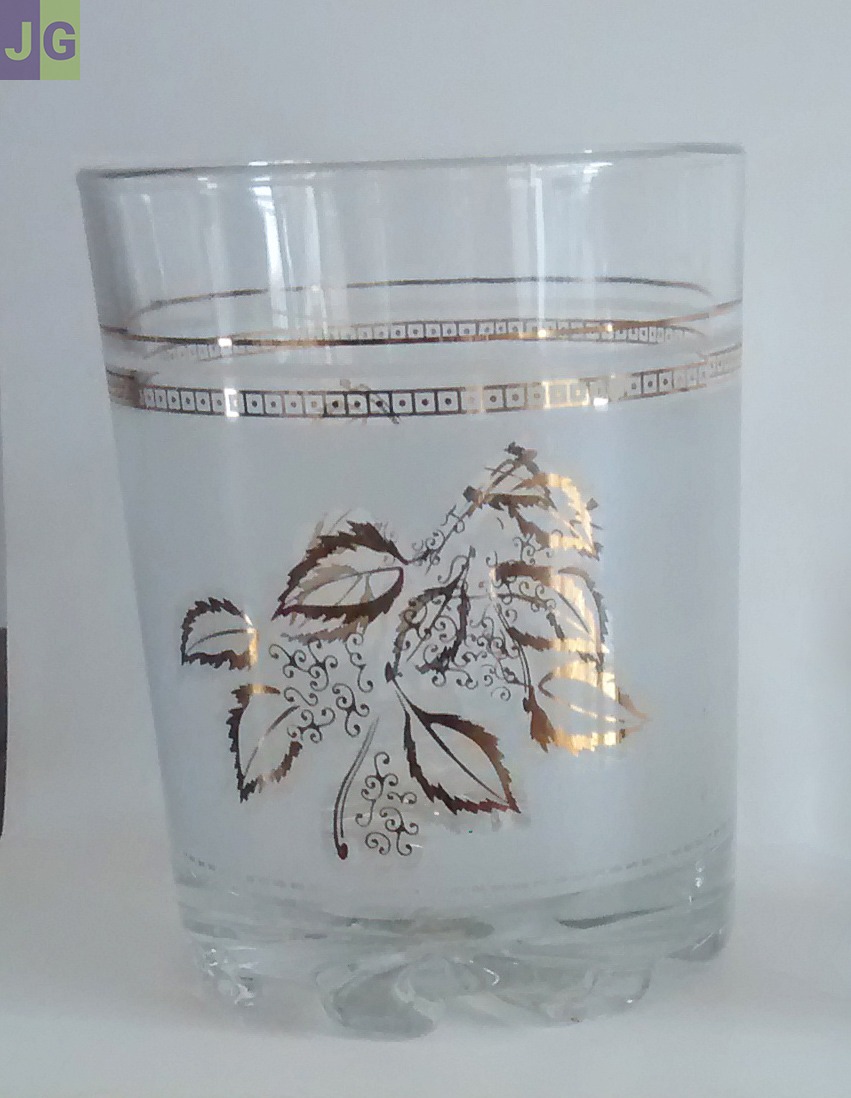 Seau à glaçons hauteur + 4 verres assortis. Devalbor Italie.