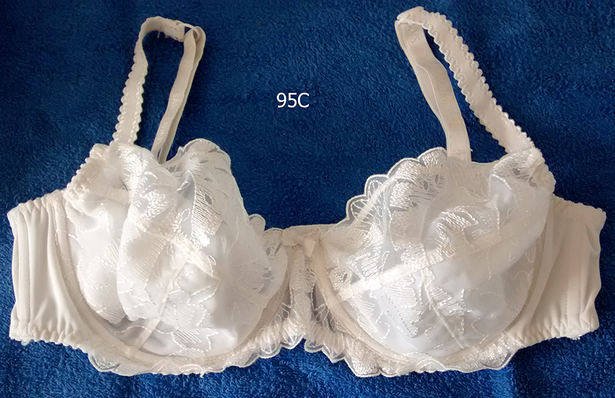 Soutien-Gorge "Sans Complexe" Blanc Balconnets. FR 95C
