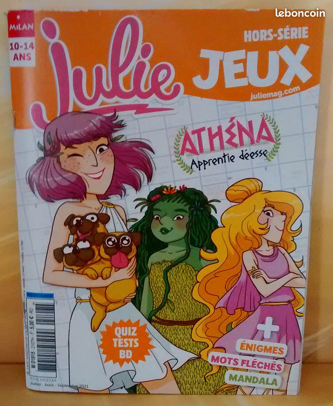 2 livres JULIE (+1) Jeux et Roman. 10-14 ans