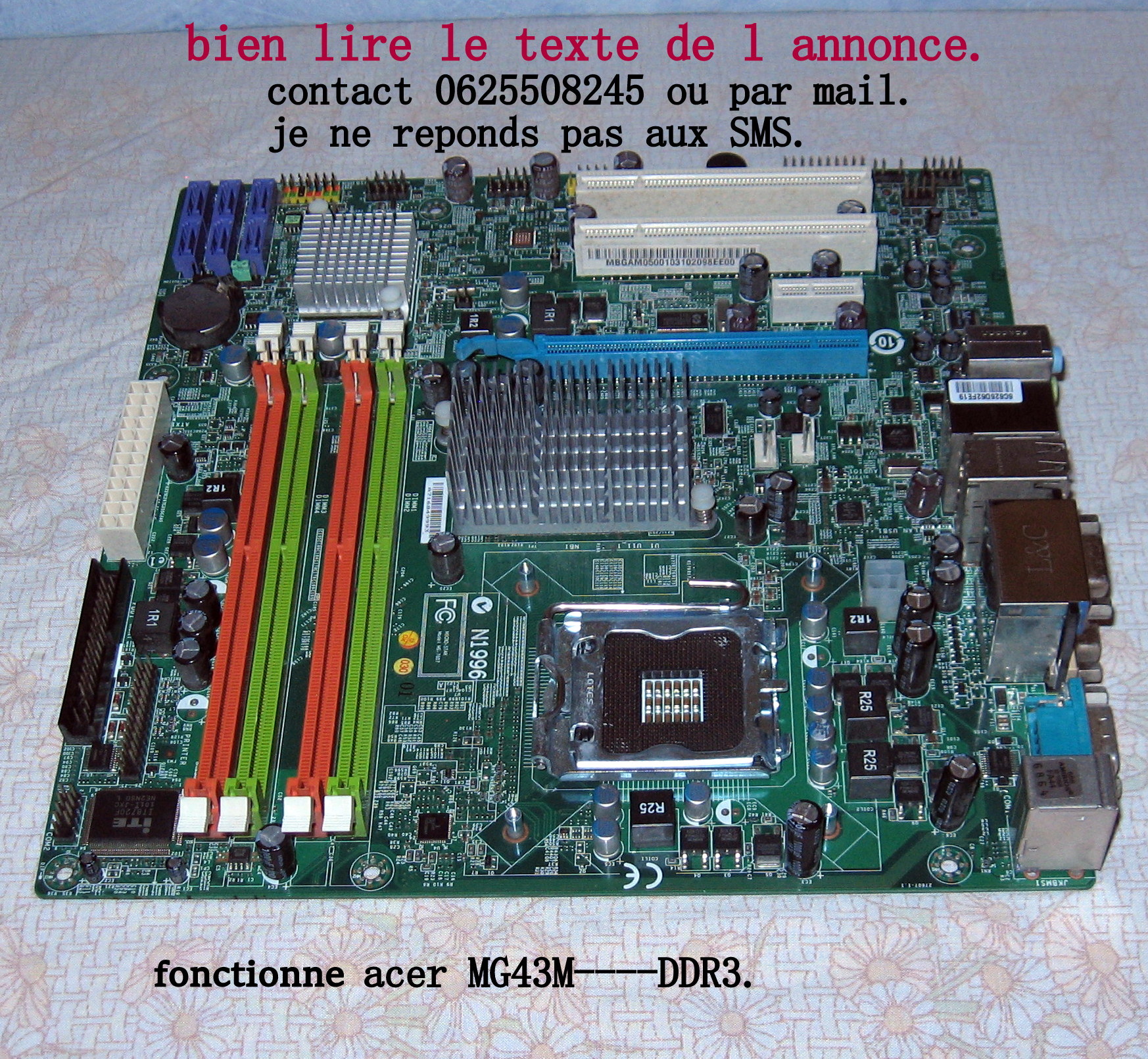 lot anciennes pieces informatiques en tres bon etat.