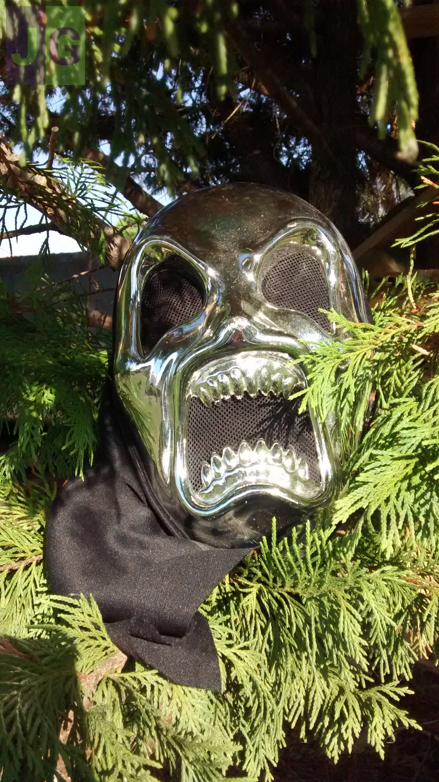 Masque et Cape à capuche Halloween. Mixte