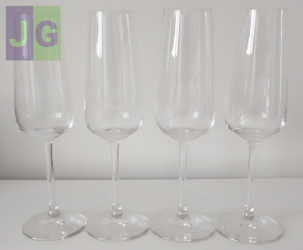 4 Flûtes à Champagne Cristal. Villeroy & Boch